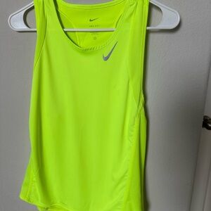 Nike Women's Dri-Fit Neon Yellow Racerback Top